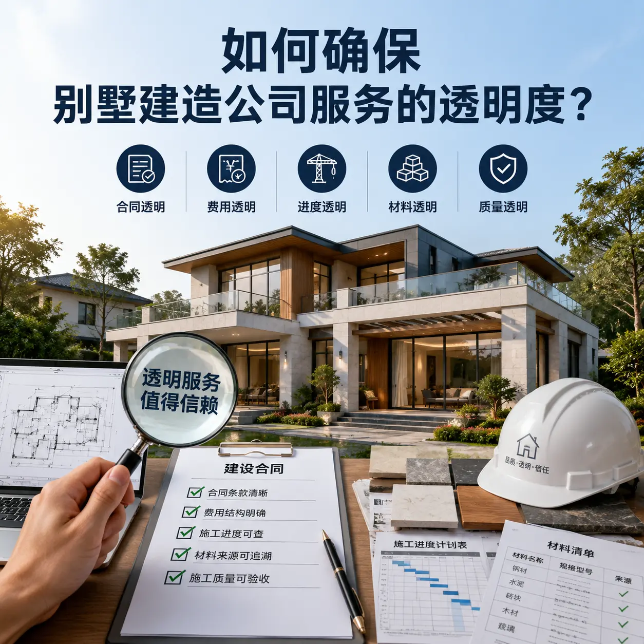 在 平坝 如何确保别墅建造公司服务的透明度？
