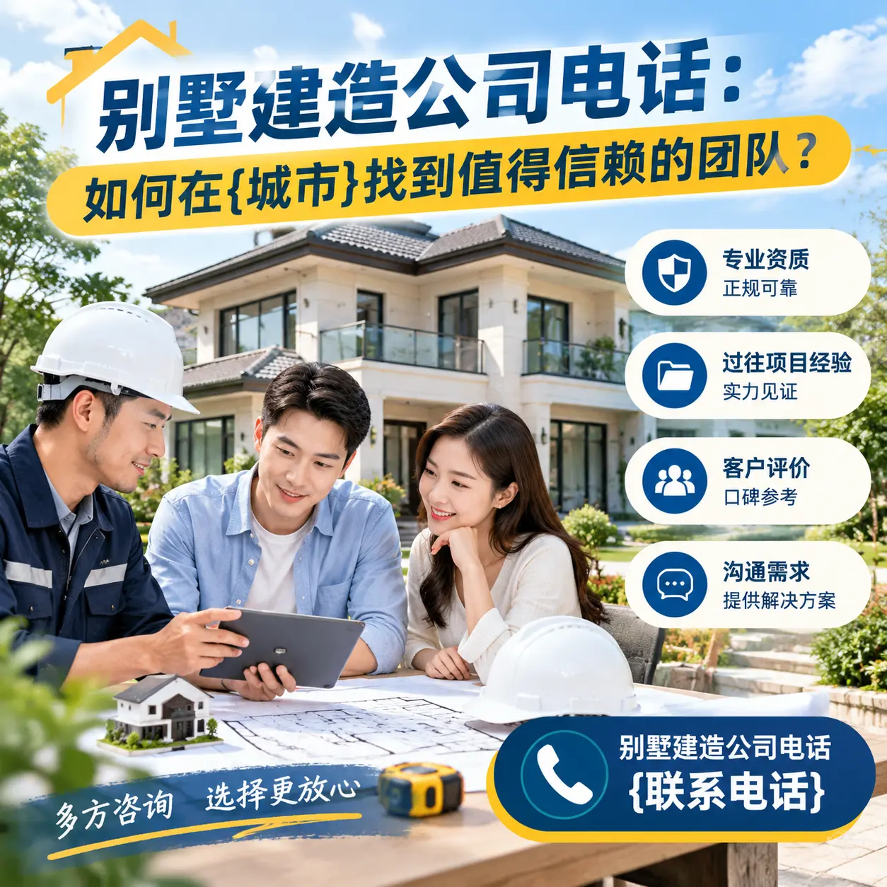 别墅建造公司电话：如何在平坝找到值得信赖的团队？