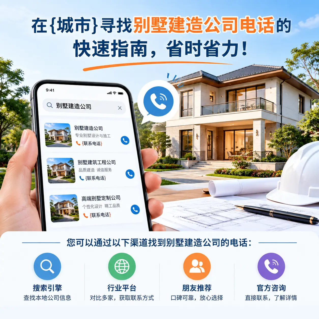 在平坝寻找别墅建造公司电话的快速指南，省时省力！