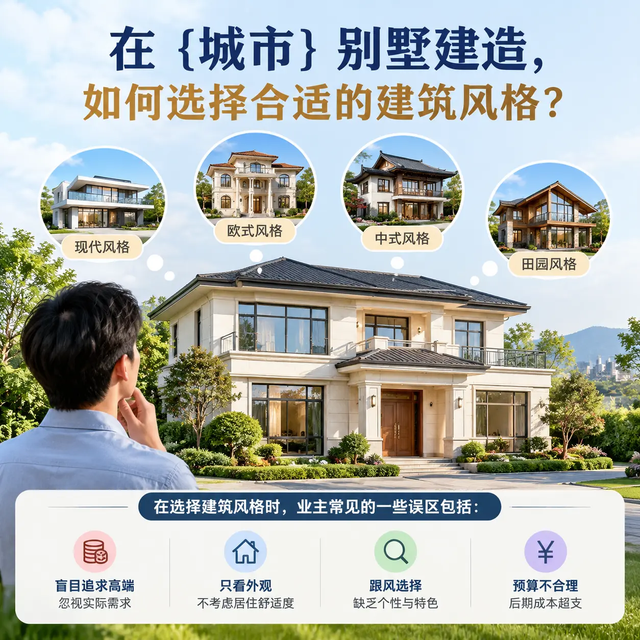 在 平坝 别墅建造，如何选择合适的建筑风格？
