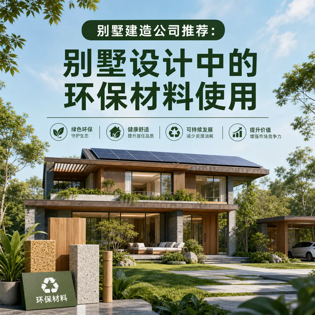 别墅建造公司推荐： 平坝 别墅设计中的环保材料使用